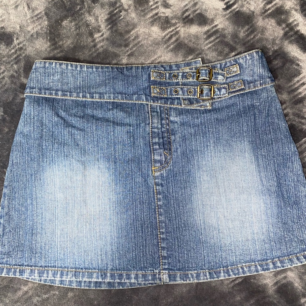 Mini jean skirt